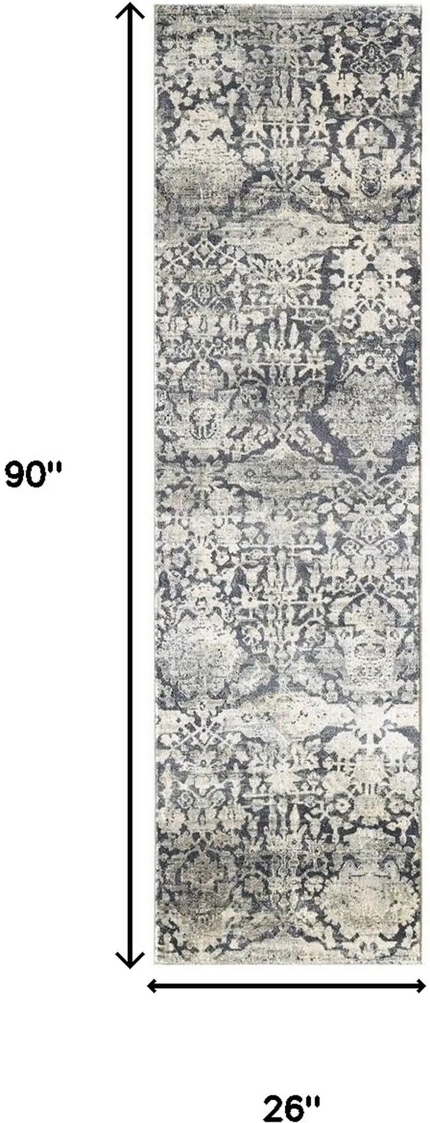 Gray Runner Rug Photo 3