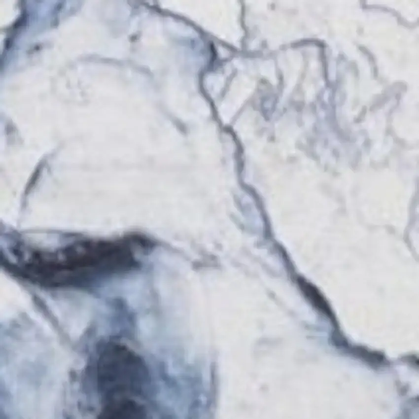 8' Ivory Abstract Power Loom Runner Rug Photo 3