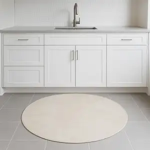 Photo of 4' Ivory Abstract Round Rug
