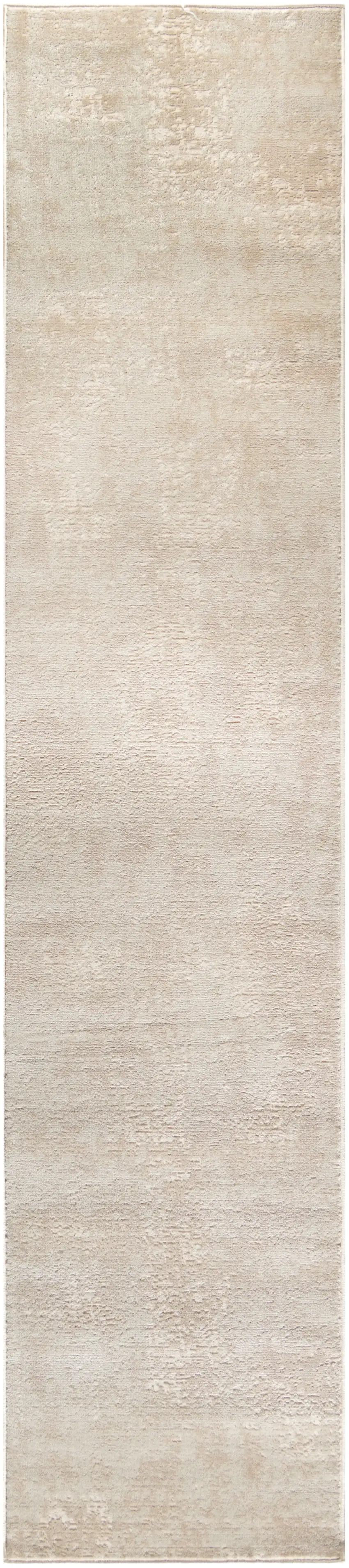 8' Ivory Abstract Runner Rug Photo 4