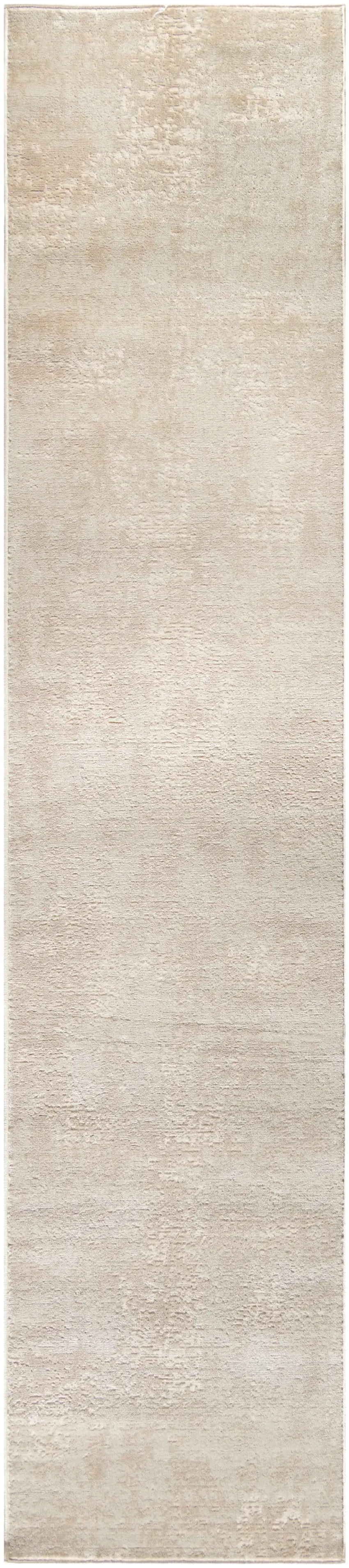 8' Ivory Abstract Runner Rug Photo 2