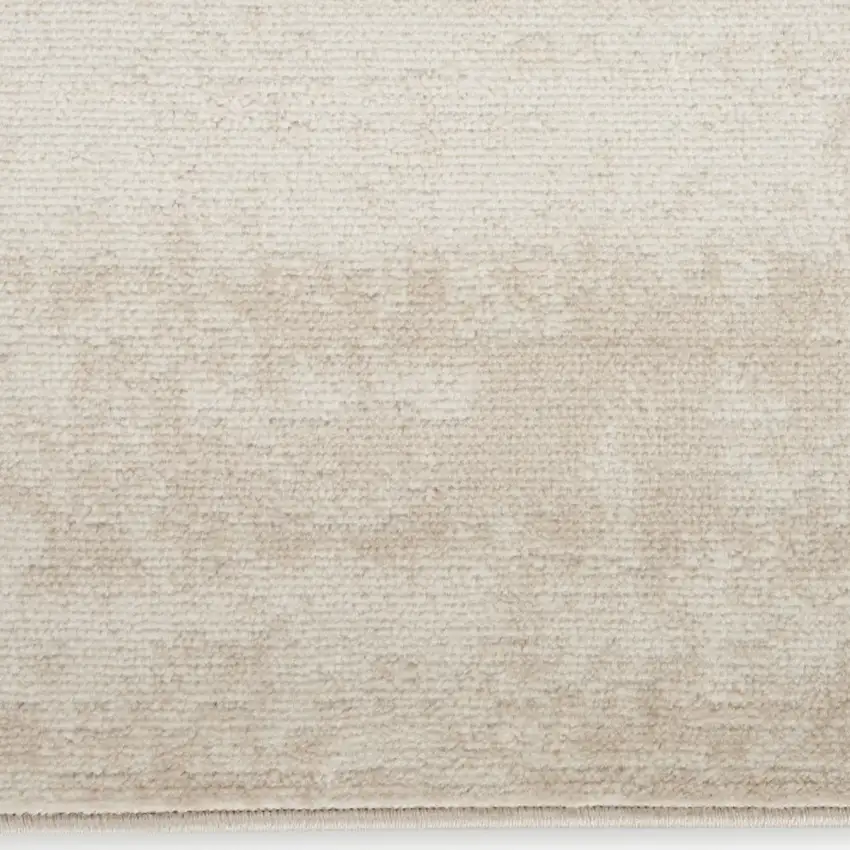 6' Ivory Abstract Runner Rug Photo 6
