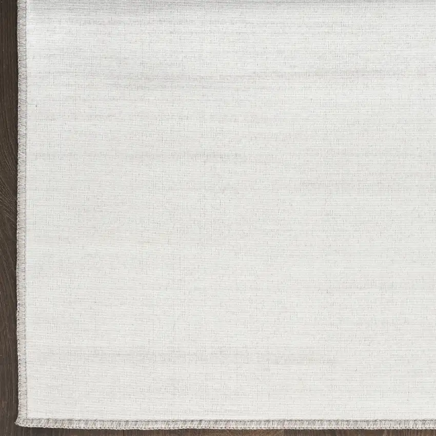 6' Ivory Abstract Runner Rug Photo 8