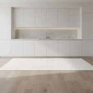 Photo of 8' Ivory Abstract Runner Rug