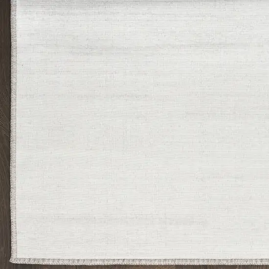 8' Ivory Abstract Runner Rug Photo 8