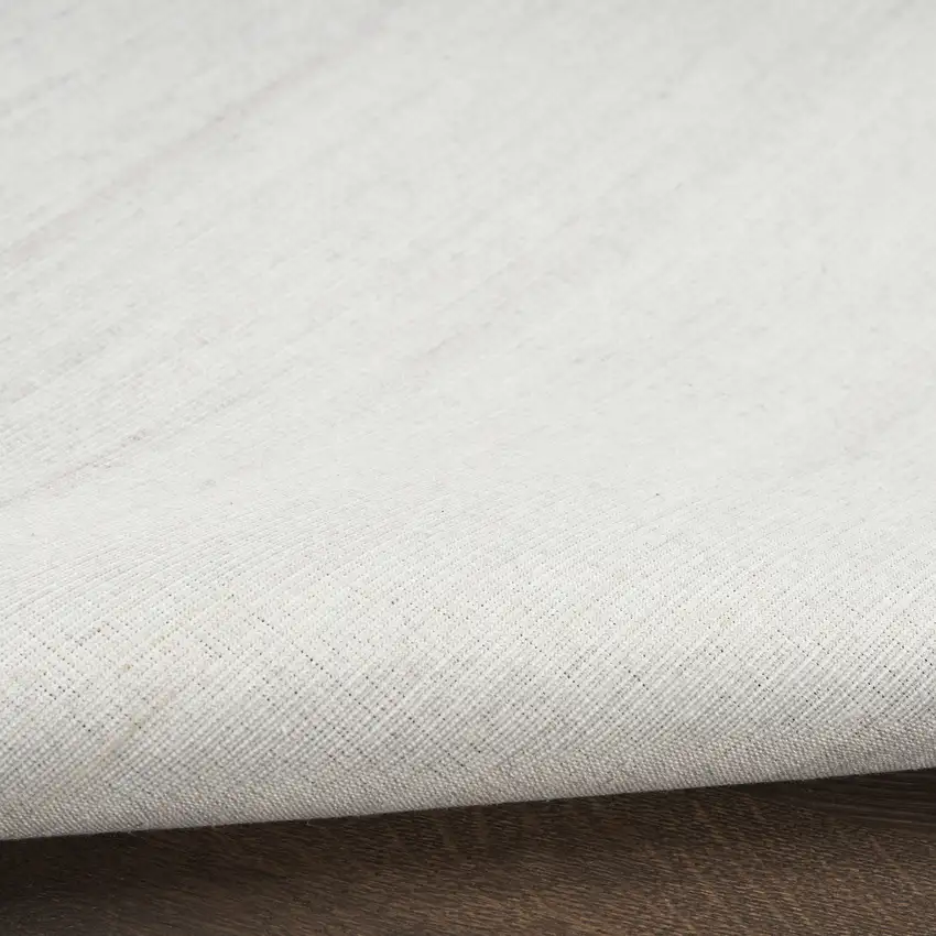 8' Ivory Abstract Runner Rug Photo 9