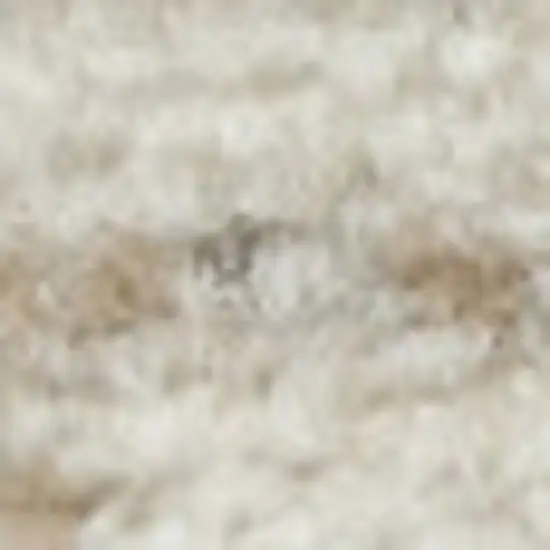 6' Ivory Abstract Worn Faded Runner Rug Photo 7