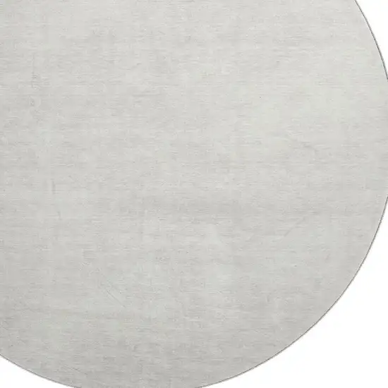 8' Ivory And Beige Abstract Washable Round Rug With UV Protection Photo 3