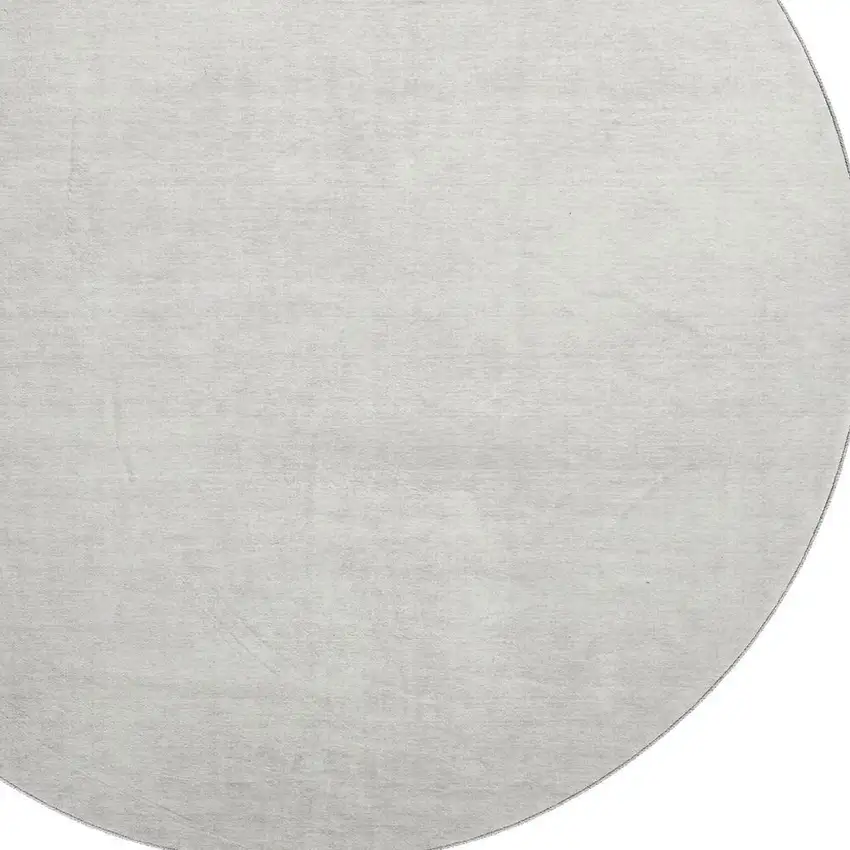 8' Ivory And Beige Abstract Washable Round Rug With UV Protection Photo 3