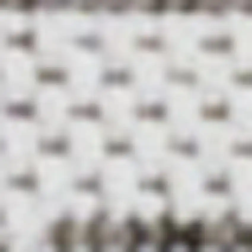 20' Ivory And Black Striped Indoor Outdoor Runner Rug Photo 2