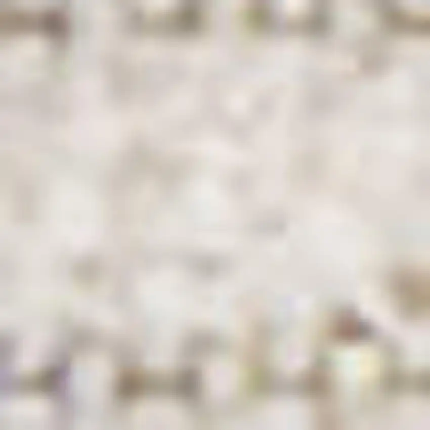 10' Ivory And Cream Striped Indoor Outdoor Runner Rug Photo 3