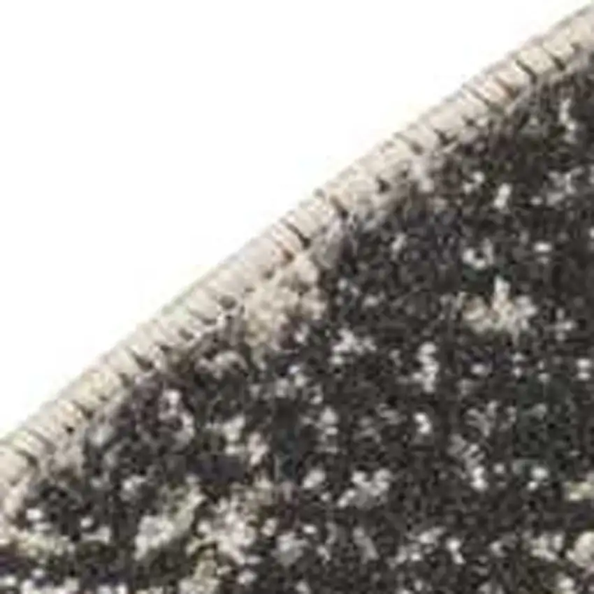 4' Ivory And Gray Abstract Non Skid Round Rug Photo 4