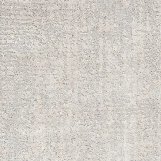 8' Ivory And Gray Abstract Non Skid Runner Rug Photo 4