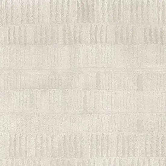 6' Ivory And Gray Abstract Runner Rug Photo 3