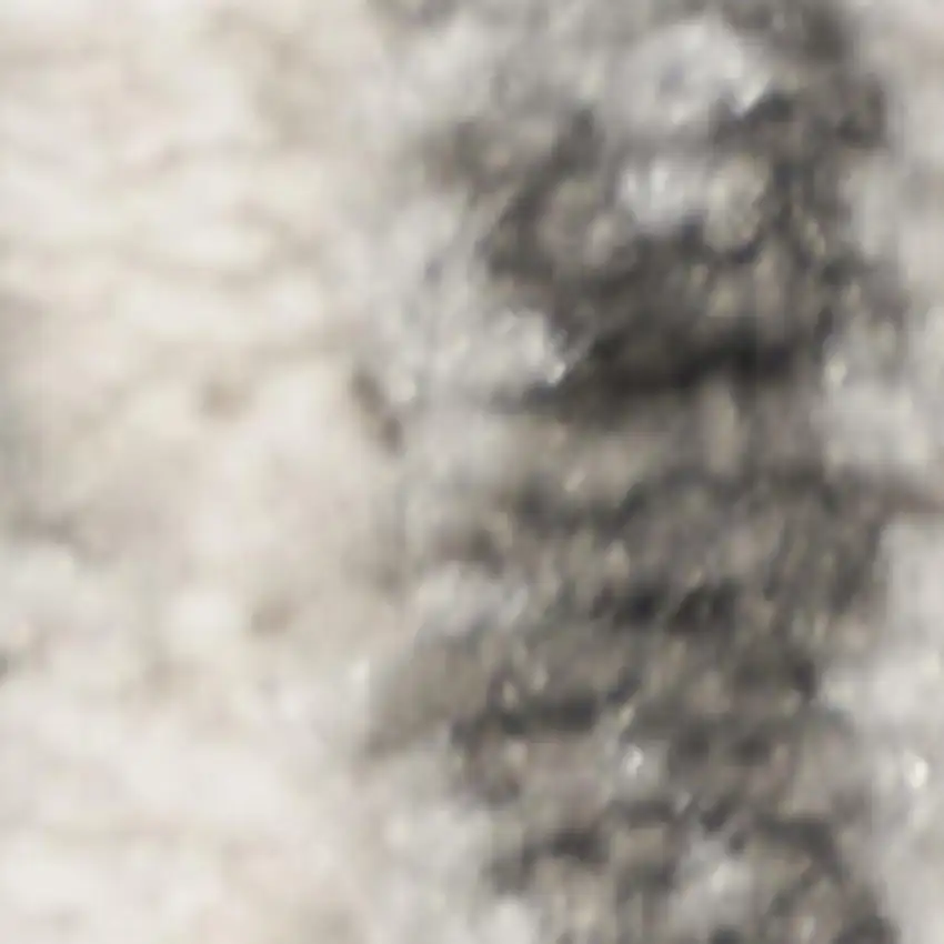 8' Ivory And Gray Geometric Runner Rug Photo 3