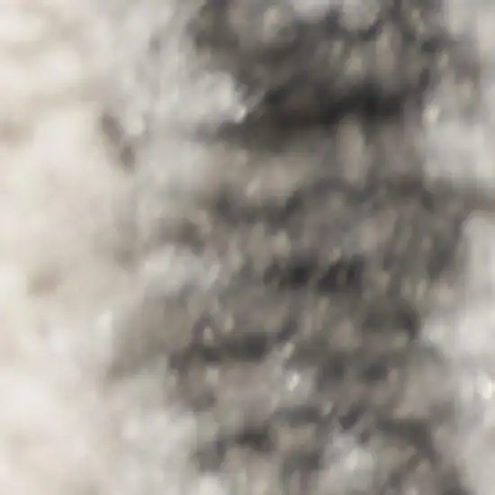 8' Ivory And Gray Geometric Runner Rug Photo 2