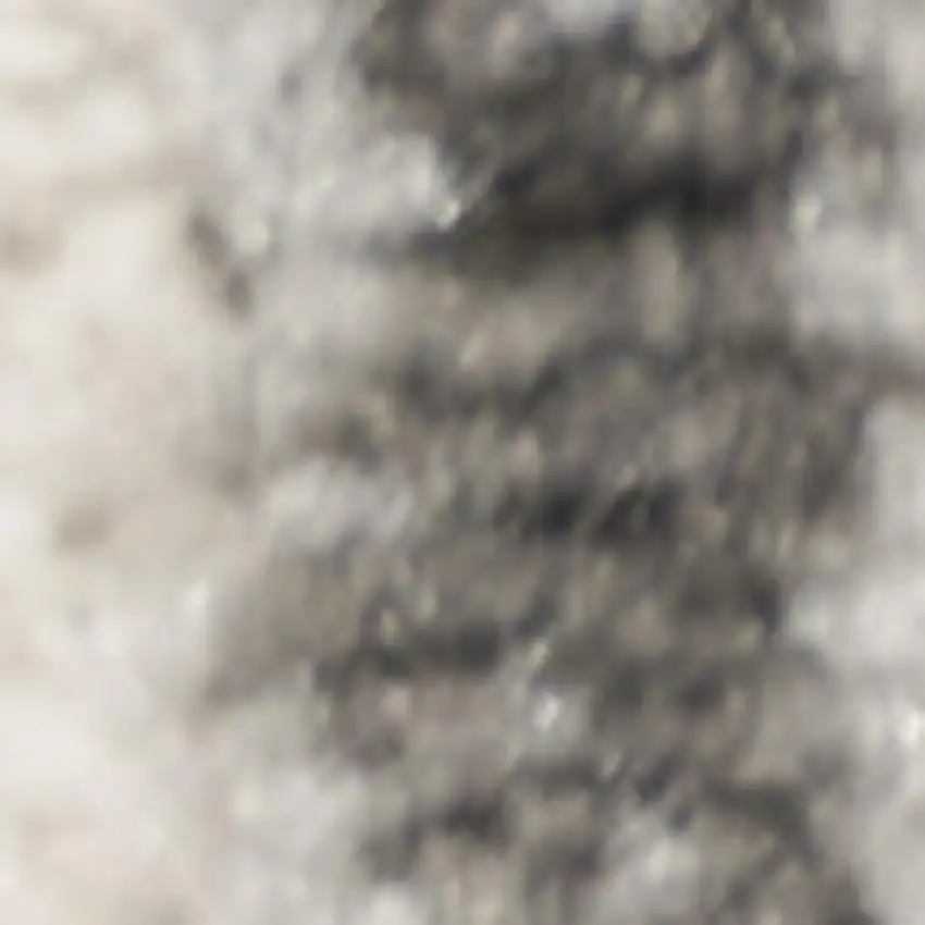 8' Ivory And Gray Geometric Runner Rug Photo 2