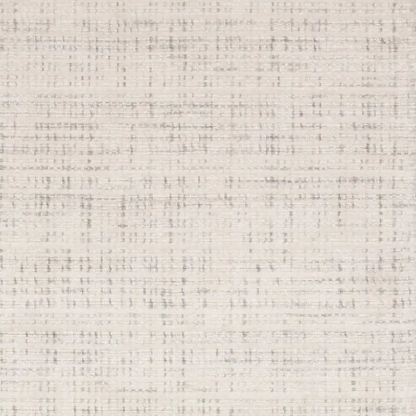 8' Ivory And Gray Striped Hand Tufted Runner Rug Photo 9