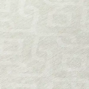 Photo of 8' Ivory And Light Gray Round Geometric Washable Indoor Outdoor Area Rug