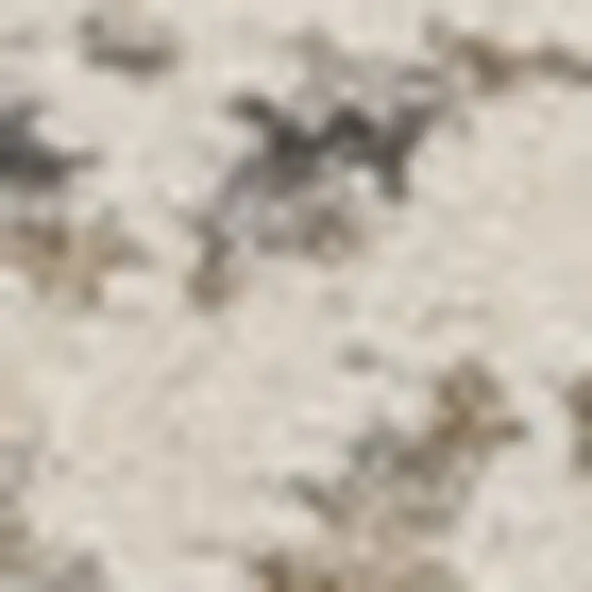 12' Ivory And Slate Gray Oriental Distressed Runner Rug With Fringe Photo 7