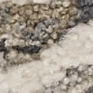 Photo of 8' Ivory Black And Taupe Floral Medallion Distressed Runner Rug With Fringe