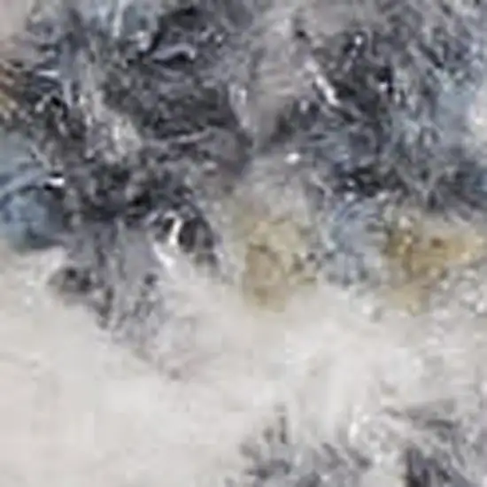 6' Ivory Blue And Brown Floral Distressed Runner Rug Photo 3