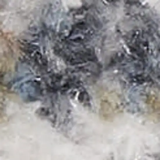 8' Ivory Blue And Brown Floral Distressed Runner Rug Photo 3