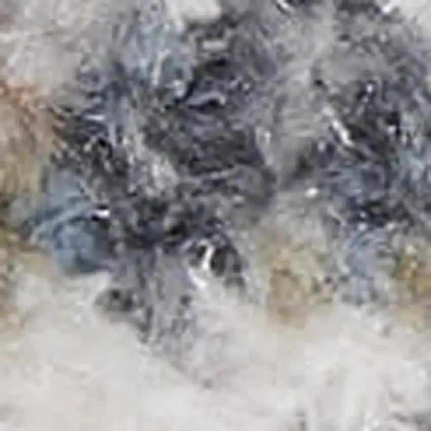 8' Ivory Blue And Brown Floral Distressed Runner Rug Photo 3