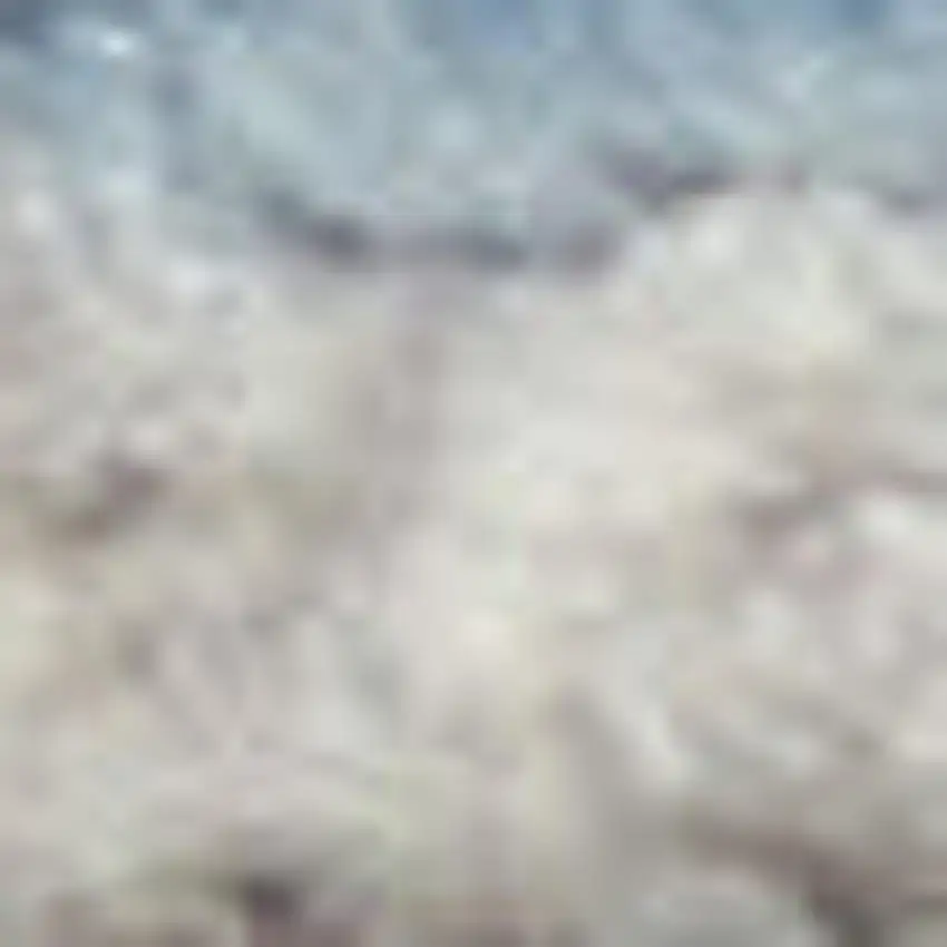 7' Ivory Blue And Gray Abstract Distressed Runner Rug Photo 3