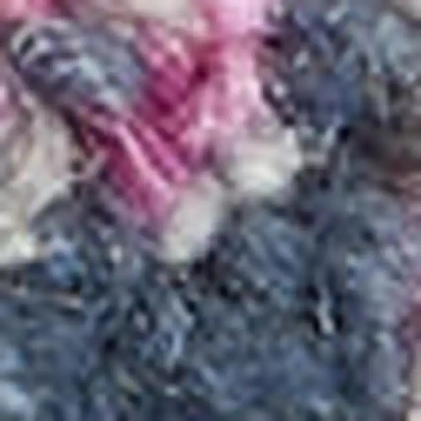 10' Ivory Blue And Yellow Abstract Square Rug Photo 2