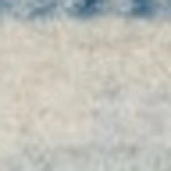 7' Ivory Blue and Gray Striped Runner Rug Photo 3