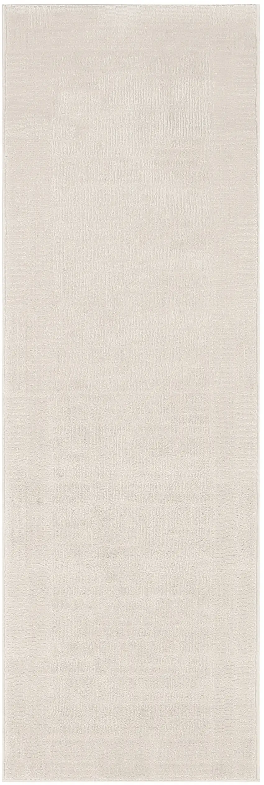 6' Ivory Geometric Runner Rug Photo 2