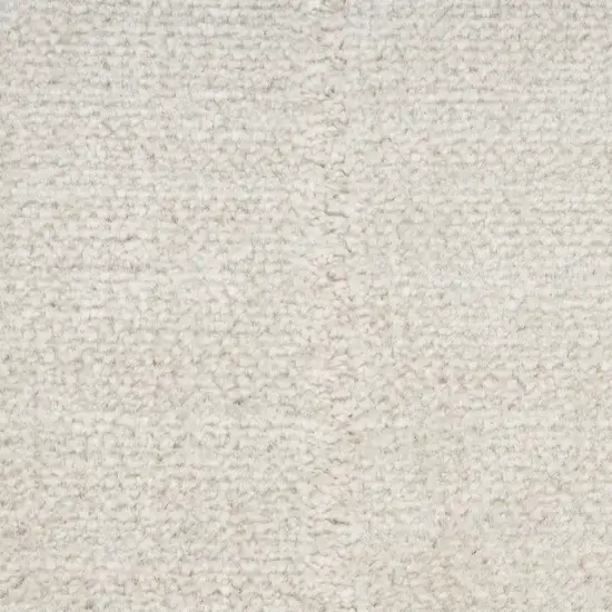 6' Ivory Geometric Runner Rug Photo 3