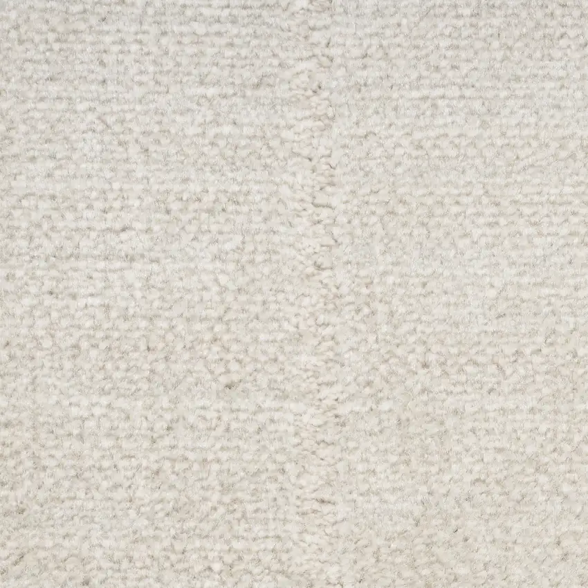 6' Ivory Geometric Runner Rug Photo 3
