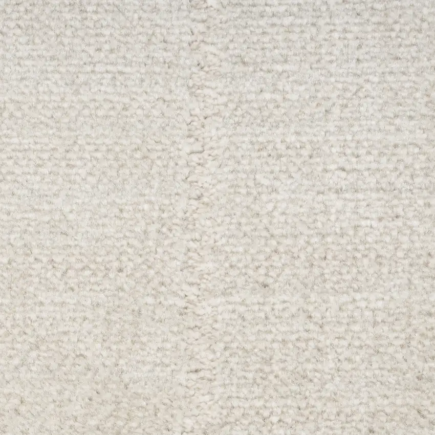 6' Ivory Geometric Runner Rug Photo 4
