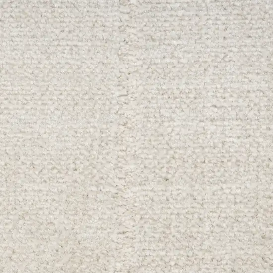 6' Ivory Geometric Runner Rug Photo 4