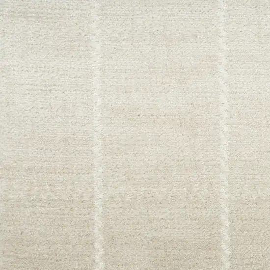 6' Ivory Geometric Runner Rug Photo 7