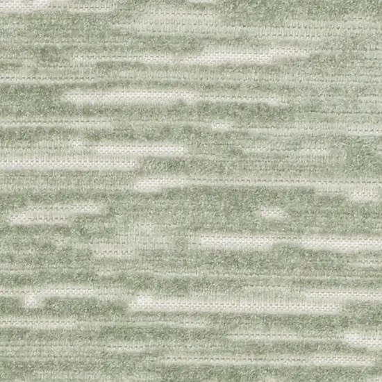 6' Ivory Geometric Runner Rug Photo 4