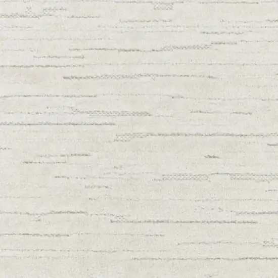 6' Ivory Geometric Runner Rug Photo 3