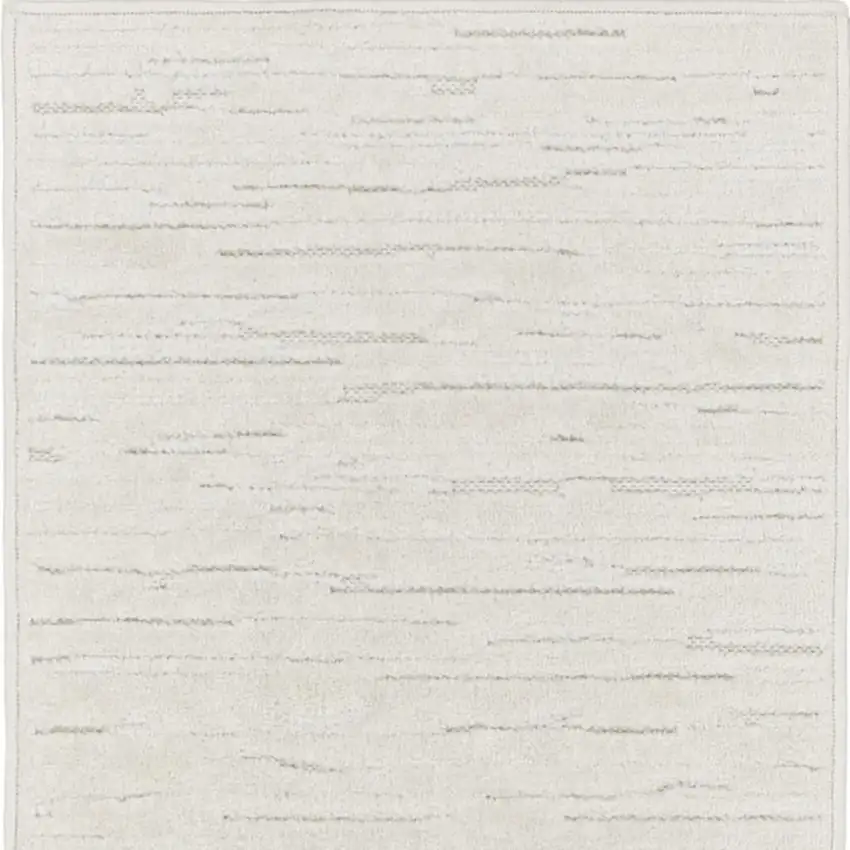 6' Ivory Geometric Runner Rug Photo 4