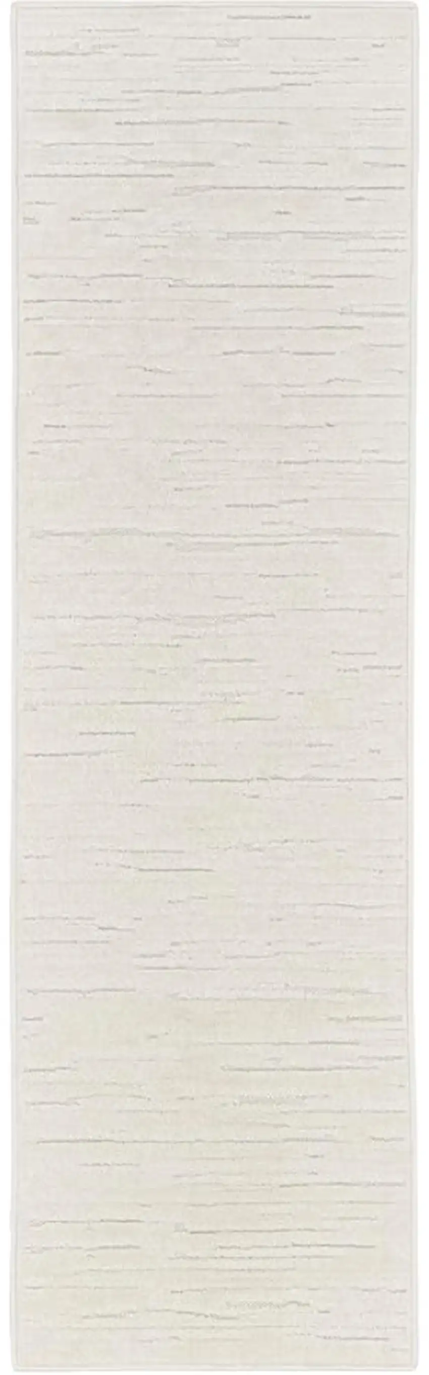 6' Ivory Geometric Runner Rug Photo 1