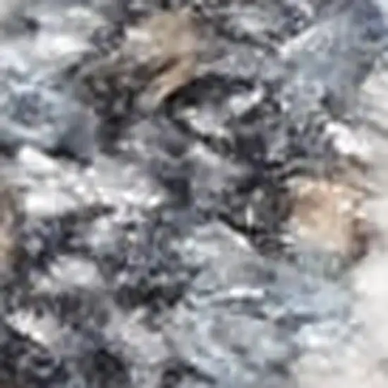 6' Ivory Gray And Charcoal Abstract Runner Rug Photo 2