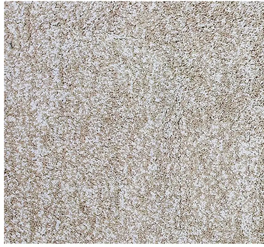 8' Ivory Heather Indoor Shag Runner Rug Photo 3