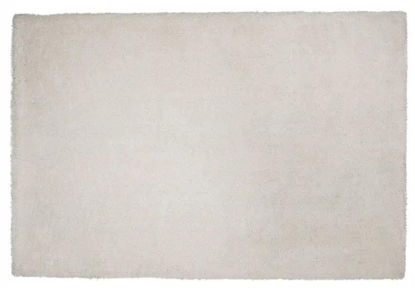 8' Ivory Indoor Shag Runner Rug Photo 3