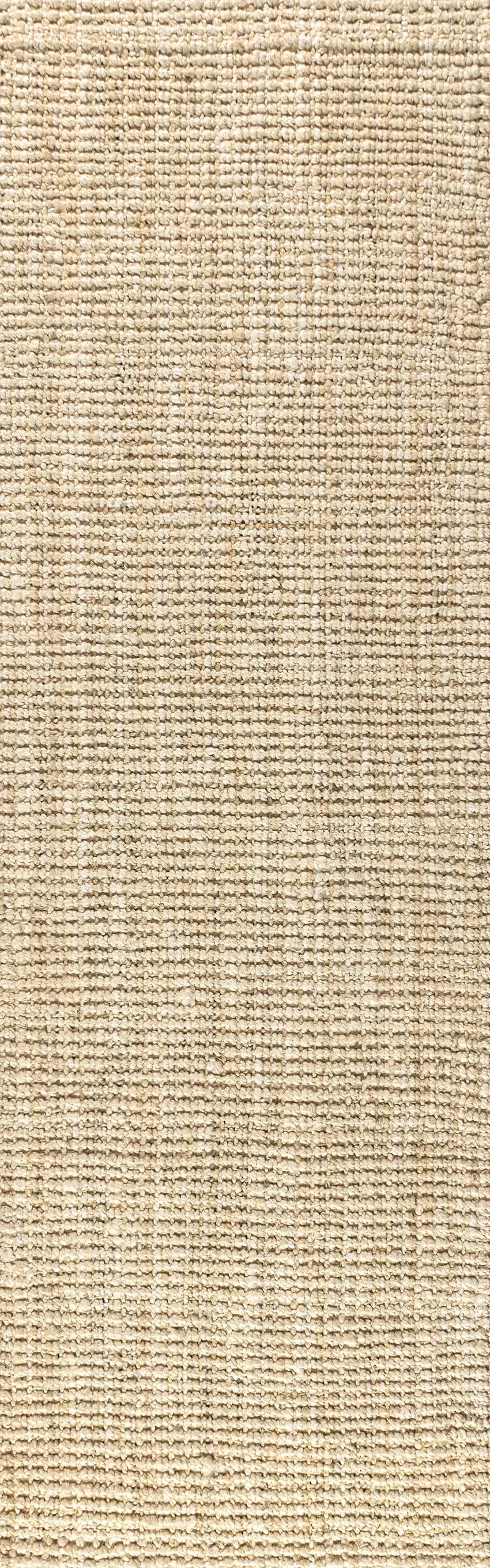 10' Ivory Jute Handmade Runner Rug Photo 1