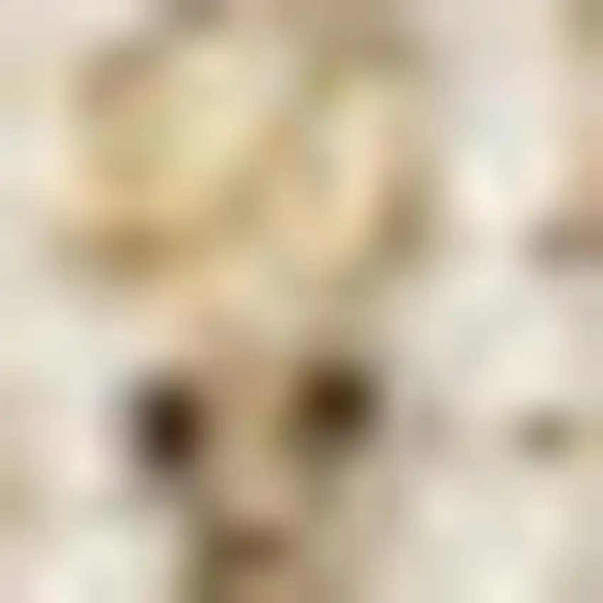 5' Ivory Jute Handmade Square Rug Photo 2