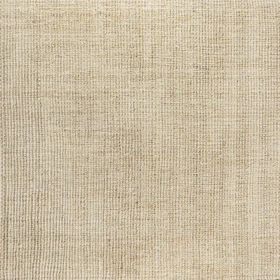 6' Ivory Jute Handmade Square Rug Photo 1