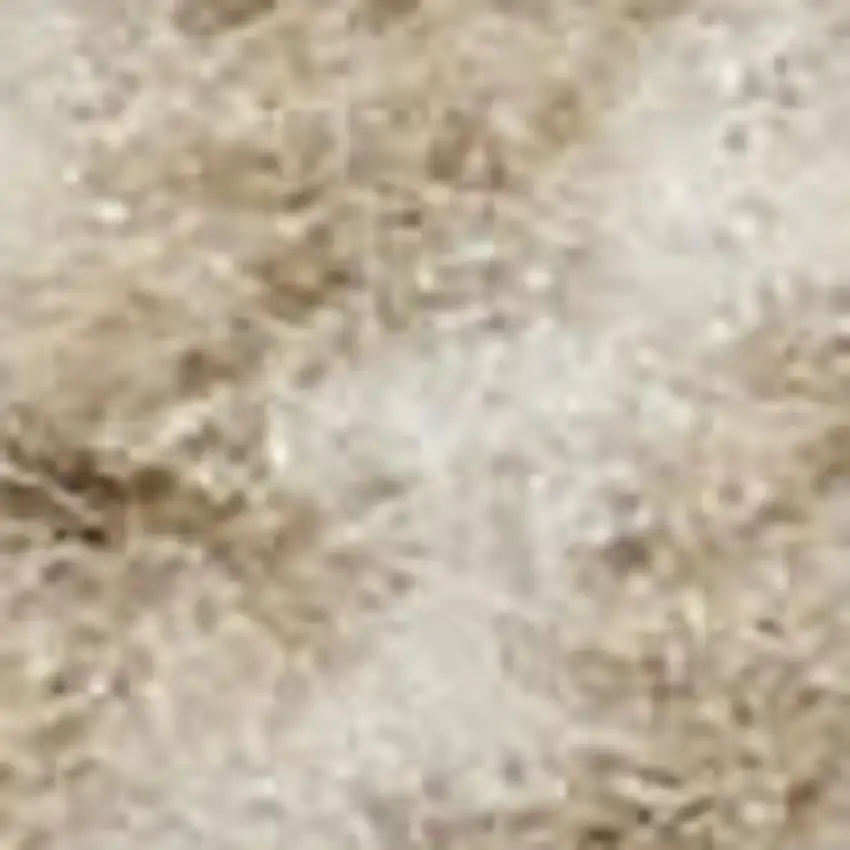 6' Ivory Plaid Power Loom Runner Rug Photo 2