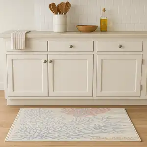 Photo of 8' Ivory Power Loom Runner Rug
