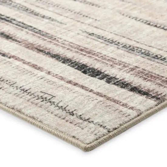 4' Ivory Round Ombre Tufted Handmade Area Rug Photo 3